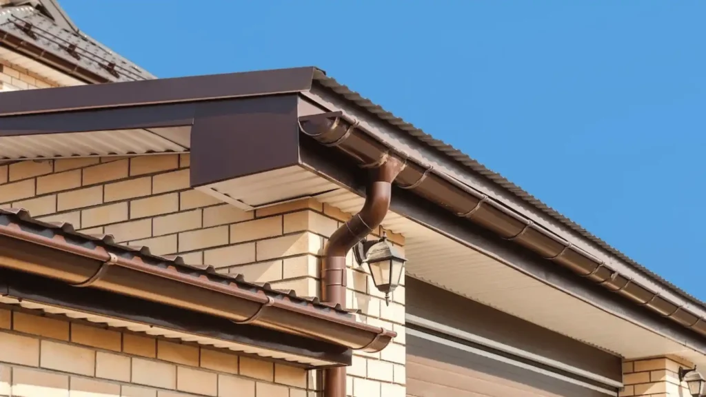 Aluminum gutter replacement by Cobblestone Construction in Utica NY