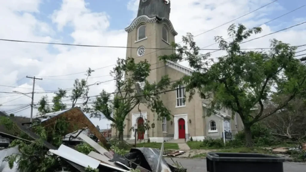 Storm damaged roof in Rome NY repaired by Cobblestone Construction